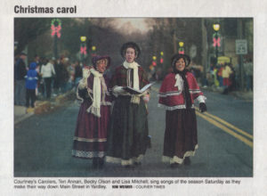 Courtney's Carolers featured in Bucks County Courier Times