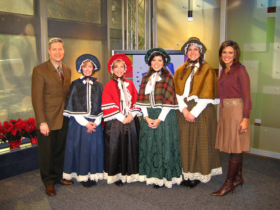 Courtney's Carolers on the NBC Ten Show